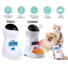將圖片載入圖庫檢視器 Iseebiz 3L Automatic Pet Feeder With Voice Record Pets food Bowl For Medium Small Dog Cat LCD Screen Dispensers 4 times One Day