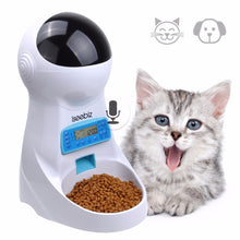 將圖片載入圖庫檢視器 Iseebiz 3L Automatic Pet Feeder With Voice Record Pets food Bowl For Medium Small Dog Cat LCD Screen Dispensers 4 times One Day