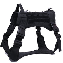 將圖片載入圖庫檢視器 Military Tactical Dog Harness German Shepherd Pet Dog Vest With Handle Nylon Bungee Dog Leash Harness For Small Large Dogs Puppy