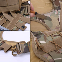 將圖片載入圖庫檢視器 Military Tactical Dog Harness German Shepherd Pet Dog Vest With Handle Nylon Bungee Dog Leash Harness For Small Large Dogs Puppy