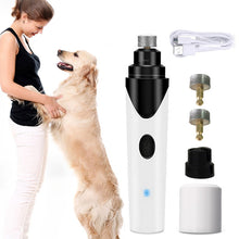 將圖片載入圖庫檢視器 Painless USB Charging Dog Nail Grinders Rechargeable Pet Nail Clippers Quiet Electric Dog Cat Paws Nail Grooming Trimmer Tools