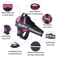 將圖片載入圖庫檢視器 Personalized Dog Harness NO PULL Reflective Breathable Adjustable Pet Harness For Small large Dog Harness Vest With Custom patch