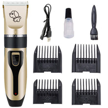 將圖片載入圖庫檢視器 Rechargeable Professional Hair Clipper (Pet/Cat/Dog/Rabbit) Hair Trimmer Dog Hair Clipper Grooming Shaver Set Pets Haircut Tool