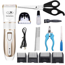 將圖片載入圖庫檢視器 Rechargeable Professional Hair Clipper (Pet/Cat/Dog/Rabbit) Hair Trimmer Dog Hair Clipper Grooming Shaver Set Pets Haircut Tool
