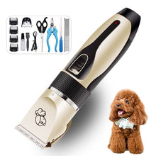 將圖片載入圖庫檢視器 Rechargeable Professional Hair Clipper (Pet/Cat/Dog/Rabbit) Hair Trimmer Dog Hair Clipper Grooming Shaver Set Pets Haircut Tool