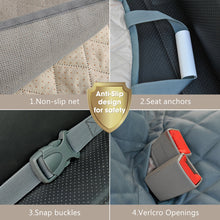 將圖片載入圖庫檢視器 Dog Car Seat Cover View Mesh Waterproof Pet Carrier Car Rear Back Seat Mat Hammock Cushion Protector With Zipper And Pockets
