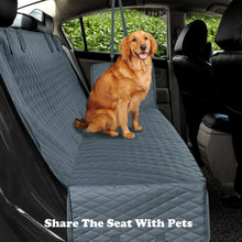 將圖片載入圖庫檢視器 Dog Car Seat Cover View Mesh Waterproof Pet Carrier Car Rear Back Seat Mat Hammock Cushion Protector With Zipper And Pockets
