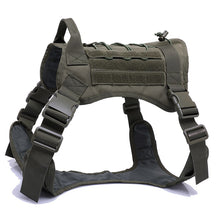 將圖片載入圖庫檢視器 Military Tactical Dog Harness German Shepherd Pet Dog Vest With Handle Nylon Bungee Dog Leash Harness For Small Large Dogs Puppy
