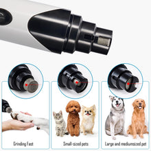 將圖片載入圖庫檢視器 Painless  USB Charging Dog Nail Grinders Rechargeable Pet Nail Clippers Quiet Electric Dog Cat Paws Nail Grooming Trimmer Tools
