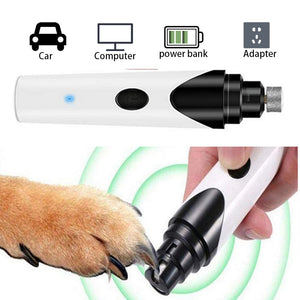 Painless  USB Charging Dog Nail Grinders Rechargeable Pet Nail Clippers Quiet Electric Dog Cat Paws Nail Grooming Trimmer Tools