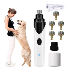 將圖片載入圖庫檢視器 Painless  USB Charging Dog Nail Grinders Rechargeable Pet Nail Clippers Quiet Electric Dog Cat Paws Nail Grooming Trimmer Tools
