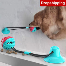 將圖片載入圖庫檢視器 Pet Dog Toys Silicon Suction Cup Tug dog toy Dogs Push Ball Toy Pet Tooth Cleaning Dog Toothbrush for Puppy large Dog Biting Toy
