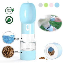 將圖片載入圖庫檢視器 Pet Dog Water Bottle Portable Drinking water Feeder Bowl dog cat food feeding for Puppy dog cat Outdoor Walking Travel Supplies
