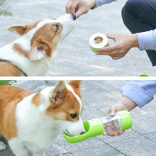將圖片載入圖庫檢視器 Pet Dog Water Bottle Portable Drinking water Feeder Bowl dog cat food feeding for Puppy dog cat Outdoor Walking Travel Supplies
