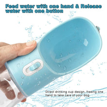 將圖片載入圖庫檢視器 Pet Dog Water Bottle Portable Drinking water Feeder Bowl dog cat food feeding for Puppy dog cat Outdoor Walking Travel Supplies
