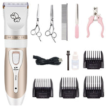 將圖片載入圖庫檢視器 Rechargeable Professional Hair Clipper (Pet/Cat/Dog/Rabbit) Hair Trimmer Dog Hair Clipper Grooming Shaver Set Pets Haircut Tool
