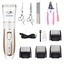 將圖片載入圖庫檢視器 Rechargeable Professional Hair Clipper (Pet/Cat/Dog/Rabbit) Hair Trimmer Dog Hair Clipper Grooming Shaver Set Pets Haircut Tool
