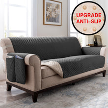 將圖片載入圖庫檢視器 Sectional Sofa Couch Cover Pet Dog Kids Mat Stretch Elastic Recliner Sofa Cover Furniture Protector Water Resistance Anti-Slip

