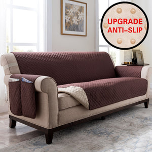 Sectional Sofa Couch Cover Pet Dog Kids Mat Stretch Elastic Recliner Sofa Cover Furniture Protector Water Resistance Anti-Slip