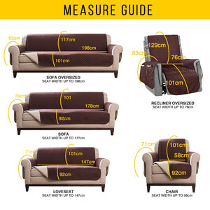 Sectional Sofa Couch Cover Pet Dog Kids Mat Stretch Elastic Recliner Sofa Cover Furniture Protector Water Resistance Anti-Slip