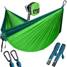 將圖片載入圖庫檢視器 Upgrade Camping Hammock Outdoor Tourist Hanging Hammocks Portable Parachute Nylon Hiking Hammock For Backpacking Travel
